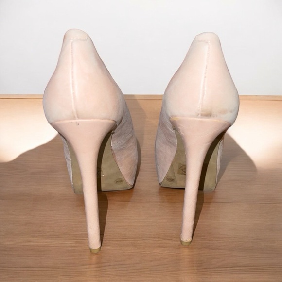 JS women’s platform high heel shoe sz 10 blush pink - Picture 2 of 4